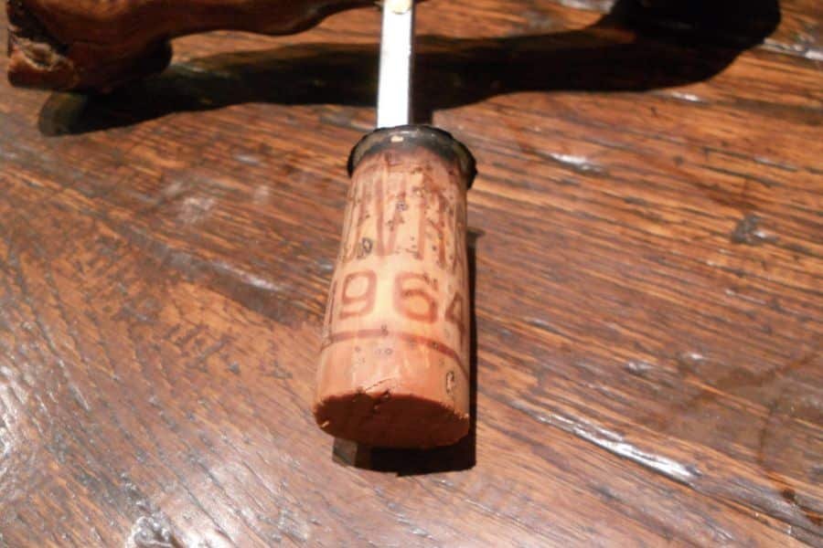 Cellar visit in Vouvray - Cork from the 1964 vintage - @Jameson Fink